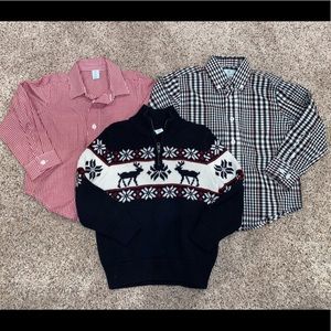 Class Club shirts and quarter zip sweater